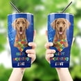 thumbnail image 4 of Autism Awareness Chesapeake Bay Retriever Accept Understand Love 30oz Stainless Steel Tumbler Insulated Cup with Lid Chessie Dog Lover - 12003, 4 of 5