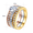 Multicolor-8Size, variant on Yoursfs 18K Gold Plated Wedding Rings Sets for Women Multicolor Stackable CZ Eternity Promise Engagement Rings Set Bridal Jewelry (Size 8)