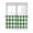 White Dark Green, variant on Green White Buffalo Check Half Window Curtains 24 Inches Long, Farmhouse Plaid Modern Geometric Window Treatment Curtain Drapes, Short Curtains Tiers for Kitchen Over Sink, 27.5"x24", 2 Panels