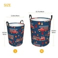 thumbnail image 3 of Picia Fire Truck 1 Large Laundry Basket, Waterproof, Freestanding Laundry Hamper, Collapsible Tall Clothes Hamper with Extended Handles-Small, 3 of 8