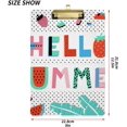 thumbnail image 3 of FMSHPON Watermelon Summer Flamingo Clipboard Hardboard Wood Nursing Clip Board and Pull for Standard A4 Letter 13x9 inches, 3 of 8