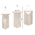 thumbnail image 1 of Nvzi 1 juego de 3 tapices de macramé para colgar en la pared, diseño bohemio,para dormitorio, apartamento, dormitorio, regalo para mamá adolescente, 7,9" de ancho x 13,8" de largo, 1 of 4