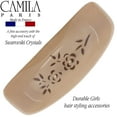 thumbnail image 3 of Camila Paris CP3442 French Hair Barrette Clip for Girls, Rubberized Automatic Clasp Strong Hold Grip Hair Clips for Women, No Slip and Durable Styling Girls Hair Accessories, Made in France (Caramel), 3 of 20
