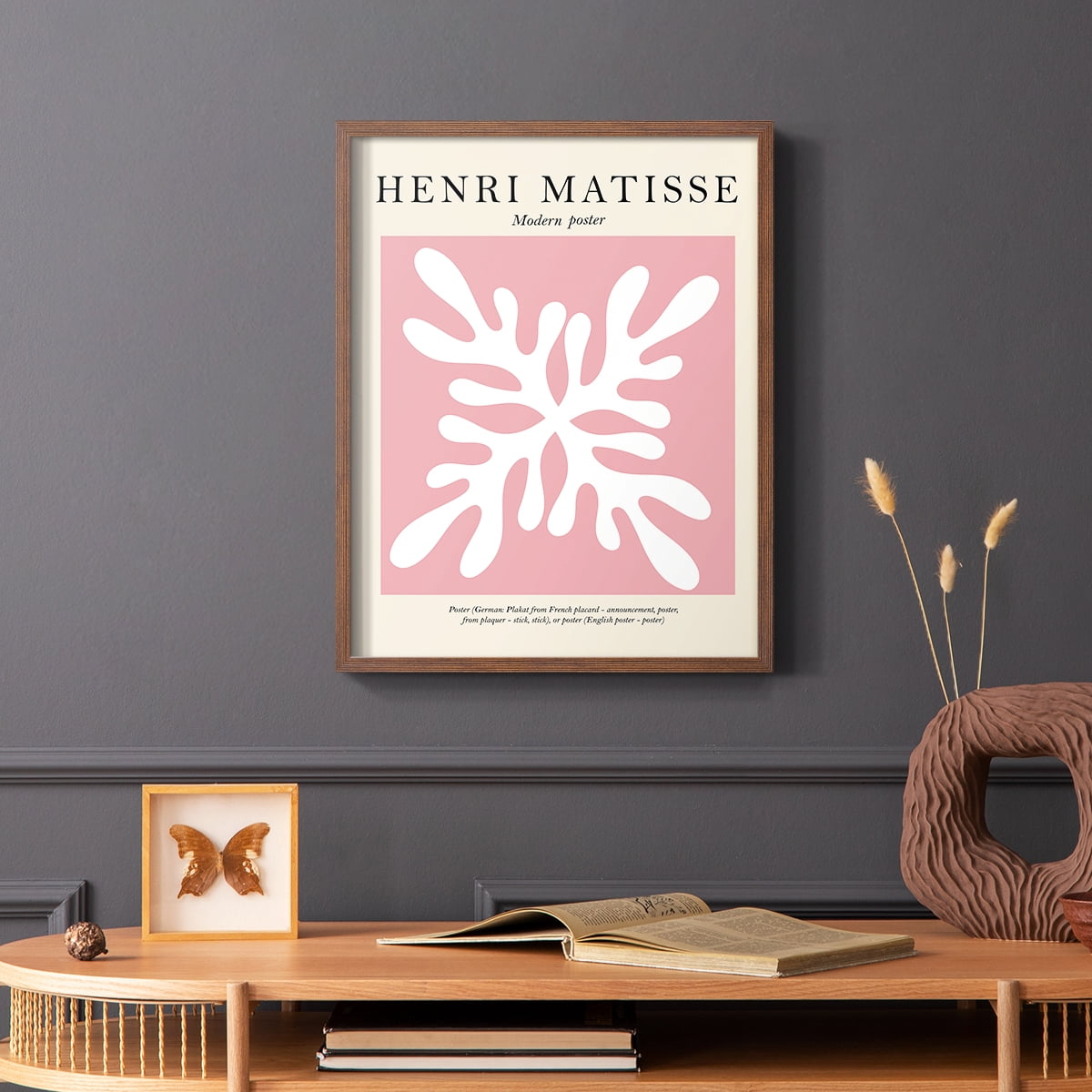 Matisse CXXX Framed Print in Pink Solid Wood 11 x 14 Framed Print