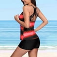 thumbnail image 3 of DEELLEEO Aubaines à Moins de 10,00 Maillots de Bain pour Femmes Deux Pièces Femmes Été Imprimé à Bretelles Croisées dans le Dos Tankini Ensemble Deux Pièces Maillots de Bain Robe de Bain, 3 of 6