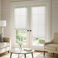 thumbnail image 5 of LazBlinds Cordless Cellular Shades for French Doors, No Drill French Door Blinds for Privacy, Light Filtering Honeycomb Shades for Front Door Patio Sliding Glass Door, 1 Pack, 12" W x 40" H, White, 5 of 6