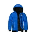 thumbnail image 3 of MADHERO Kids Lined Hooded Puffer Jacket Waterproof Jacket Windbreaker Jacket With Printing, 3 of 6