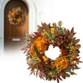 thumbnail image 2 of Fall Wreaths for Front Door, Ongmies Autumn Door Wreath, 24-Inch Autumn Wreath with Sunflowers, Pomegranates, Pinecones & Fall Leaves – Rustic Thanksgiving Home Decor for Door or Table, 2 of 6