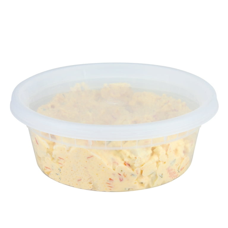 8 oz Deli Food Storage Container Cups with Lids (24 Pack) – JPI
