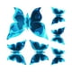 thumbnail image 2 of Paquete de 6 pegatinas de mariposas luminosas, pegatinas decorativas que brillan en la oscuridad para 15 cm x 15 cm, 2 of 9