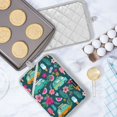thumbnail image 5 of Yayeee Pot Holders Kitchen Heat Resistant with Pockets 7"x9.8" Cotton Oven Cooking Hot Pads, Green Vibrant Truck Pattern, 5 of 7