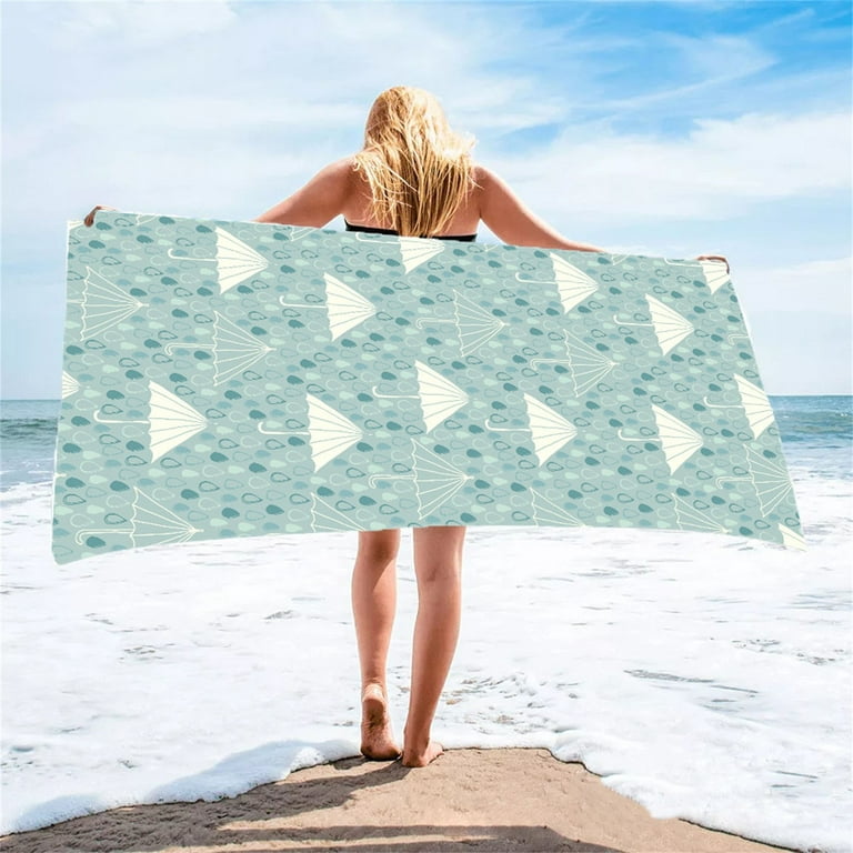 Printing Beach Towel Digital Printing Shawl Portable Quick Dry Bath Towel  Large Beach Towels for Adults Tube of Towels Beach Towel Set Big Body Towels  Extra Large Towel Towel Bathroom Modern Threads 