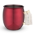 thumbnail image 6 of Twine Moscow Mule Mug for Cocktail Drinks, Dinner Party, Home Bar, 16oz Red, 6 of 6