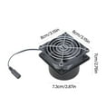 thumbnail image 5 of ABS Plastic Inline Blower 12V 80mm Fan With Two Air Ducts For Hydroponic Systems Kitchen Exhaust And Electronics Cooling, 5 of 9