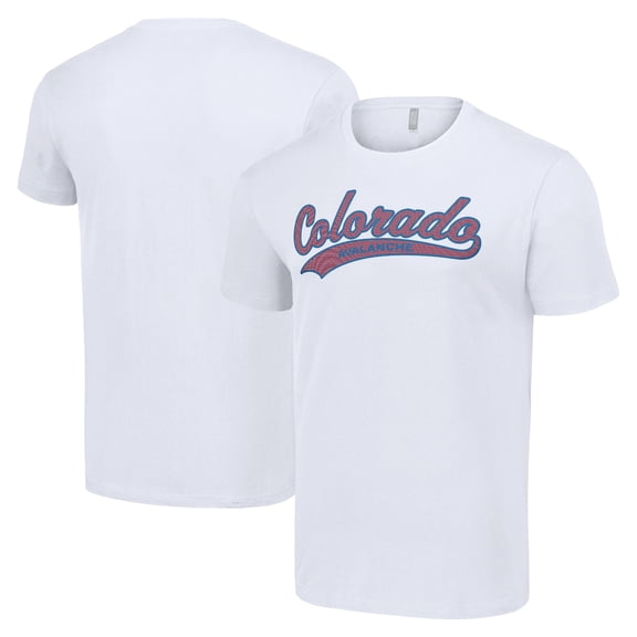 Men's Starter White Colorado Avalanche Tailsweep T-Shirt