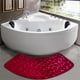 thumbnail image 5 of 1pc Foam Bath Rug Embossed Bathroom Mat Water Absorbent And Washable Bath Rugs Non-Slip Thick Soft And Comfortable Carpet For Show, 5 of 6