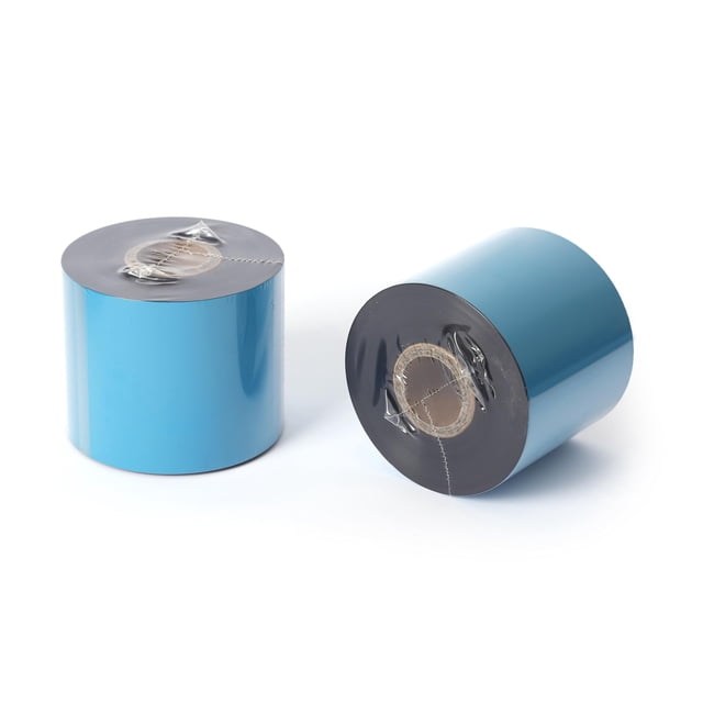 Cinta de transferencia térmica BEUYI 64 mm x 450 m para Zebra, TSC, GoDex