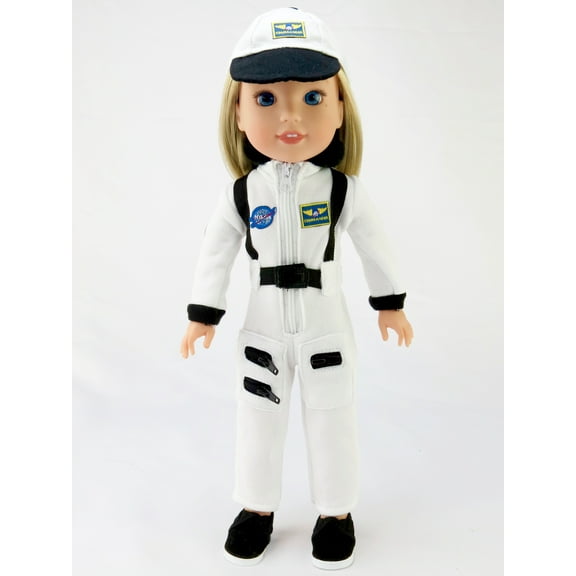 White Astronaut Jumpsuit |14’’ Inch Doll Clothing