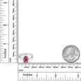 thumbnail image 3 of Gem Stone King 925 Silver and 10K Yellow Gold Pink Mystic Topaz Solitaire Engagement Ring for Women | 2.20 Cttw | Oval 9X7MM | Gemstone November Birthstone (Size 6), 3 of 4