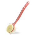 thumbnail image 1 of Cepillo para el cuerpo de la ducha, mango largo, cepillo para la espalda del baño con cerdas cómodas y lufa para exfoliar la piel, cepillado húmedo para mujeres y hombres (rosa), 1 of 8