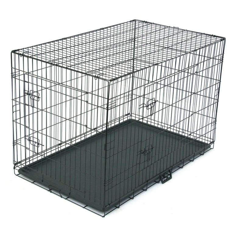 Extra Large Dog Crate Kennel 48 Folding Pet Cage Metal Walmart