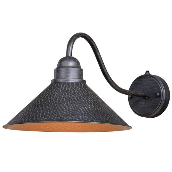 Outdoor Wall LanternDusk to DawnBlack Gold Barn LightCity Sleek 1 Light Fixture