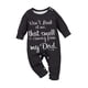thumbnail image 4 of Body de bebé para niño, mono con estampado de letras, ropa infantil encantadora, mono para recién nacido 1 a 3 meses, 4 of 9