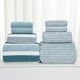 thumbnail image 2 of Xihbxyly Juego de Toallas de Terciopelo, Toallas de Baño Ultrasuaves, Toallas Faciales de Alta Absorción, Opciones de Colores de Moda, para Usar En Casa, Spa o Gimnasio, Una Experiencia de Confort de, 2 of 5