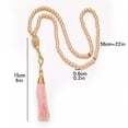 thumbnail image 4 of K-KED Fashion 925 Silver Glass Pearl Tassel Bead Necklace Christmas Necklace Jewelry-Green, 4 of 9