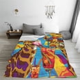thumbnail image 5 of Cauagu Colorful Giraffes with Drinks Pattern Flannel Bed Blankets,Fleece Blanket Comfortable Air Conditioning Blanket for Sofa Bed Travel Couch & Living Room -50"x40", 5 of 8