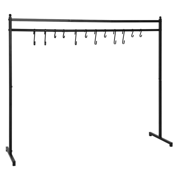 golytefs Christmas Floor-standing Stocking Holder Stand with 12 Hooks for Home Floor