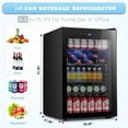 thumbnail image 6 of Antarctic Star Beverage Refrigerator -150 Can Mini Fridge for Soda Beer or wine,Small Drink Dispenser, For Office or Bar with Adjustable Removable Shelves，4.5 Cu. Ft. (Black), 6 of 14