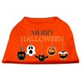 thumbnail image 1 of Merry Halloween Screen Print Dog Shirt Orange Xl (16), 1 of 1