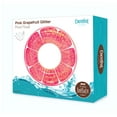 thumbnail image 3 of CocoNut Outdoor Pink Grapefruit Glitter - 42" x 42" Pool Float – Inflatable Pool Ring – Durable Long Lasting Lounge Tube and Water Toy – Fun Decoration for Parties, Events. Ages 8+, 3 of 9