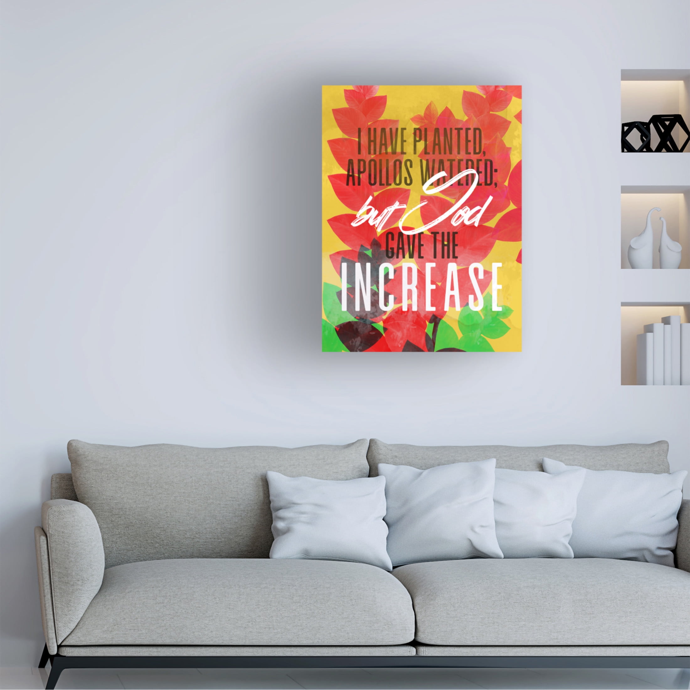 Canvas Wall Art - NUMA Art 'Increase' Wall Art for Living Room, Bedroom, or Office Décor by Trademark Fine Art - 35 x 47 Inches