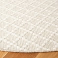 thumbnail image 3 of SAFAVIEH Vermont Jilliean Diamond Quatrefoil Area Rug, Beige/Ivory, 6' x 6' Round, 3 of 7