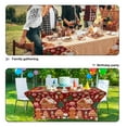 thumbnail image 5 of TSOVTHRID Gingerbread Man House Print Tablecloth 6FT Tight Fitted Wrinkle Resistant Table Cloth Stretch Rectangular Patio Table Cover for Event, Banquet，Parties Christmas Decor, 5 of 7