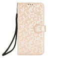 thumbnail image 3 of Polka Dot Pattern Wallet Case for iPhone 11 Pro 5.8 Inch, Shining PU Leather Soft TPU Shockproof Magnetic Flip Folio Case with Bracket Kickstand Card Slots Holder Wrist Strap Phone Cover,Rosegold, 3 of 7
