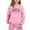 Pink, variant on Toddler Outfits for Girls Sets Child Boys Long Sleeve Solid Warm Hoodie Pullover Tops Pants Kids Sweat Suit Sweatsuits 2-3 Years
