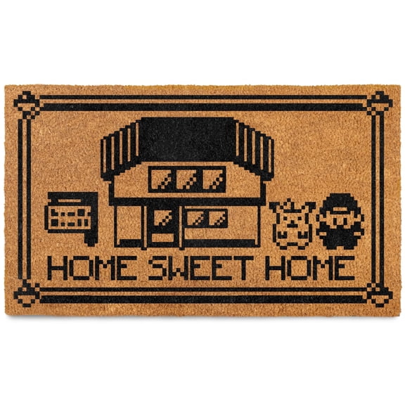 MAINEVENT Home Sweet Home Anime Doormat 30x14 Inch, Geeky Outdoor Welcome Mat
