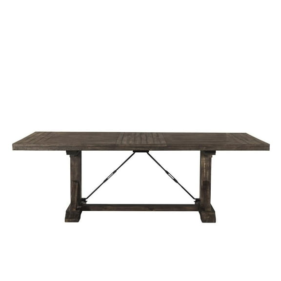 Picket House Furnishings Flynn Wood Dining Table in Walnut Chestnut