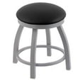 thumbnail image 2 of Holland Bar Stool 802 Misha 18"" Vanity Stool with Stainless Finish, Black Vinyl Seat, and 360 Swivel, 2 of 2