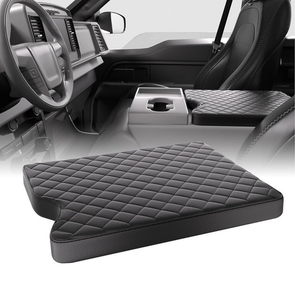 1pc Car For Jump Seat Center Console Lid Microfiber Leather Armrest Cover With Good Resilience For Ford F150 F250 F350 2015-2022