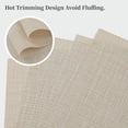 thumbnail image 3 of Juego de 6 manteles individuales Leetaltree, color beige, resistentes al calor y antideslizantes, 3 of 9