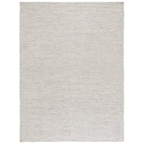 SAFAVIEH Vermont Candis Solid Distressed Area Rug, Light Grey/Ivory, 8' x 10'