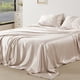 thumbnail image 1 of Juego de Sábanas Bedsure de Satén para Cama Full 4 Piezas Beige, 1 of 9