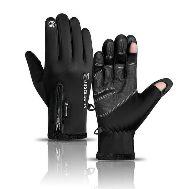Guantes de invierno con pantalla táctil, resistentes al viento, para deportes en climas fríos, con agarre para conducir, ciclismo, correr, esquiar, senderismo y actividades al aire libre,