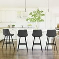 thumbnail image 5 of Dycanpo 30” Counter Height Bar Stools Set of 4, Modern Faux Leather, for Home Kitchen, Grey, 5 of 9