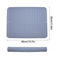 thumbnail image 2 of Silicone Dish Drying Mat For Multiple Usage Easy Clean Heat Silicone Mat For Kitchen Counter Or Sink Refrigerator Or Drawer Liner, 2 of 8