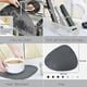 thumbnail image 3 of Round leather coasters for dining table mats Heat-resistant non-slip washable insulation coasters Nordic style, 3 of 4